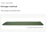 Black Single Outdoor Foot Pump Inflatable Sleeping Pad - 40D Nylon Camping Air V888-ELOSUNG56187-2