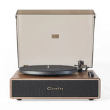 Crosley Stave 2-Speed Bluetooth Record Player Turntable with Built-in Speakers, Walnut V398-CR6046A-WAGL4