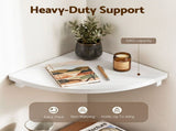 Artiss 3pc Corner Floating Wall Shelf Wall Mounted Display Rack Round Edge White FUR-S-WALL-COR-WHX3