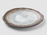 Dinner Plate Organic 27cm Akane Grey Glaze V637-C0705