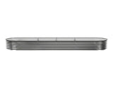 Green Fingers 4 Pcs Raised Garden Bed Kit Oval Galvanized Steel Planter Boxes 320x80x42cm, Heavy GARDEN-OVAL-3208042X4