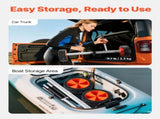 Kayak Cart, 104 kg Load Capacity, Canoe Cart Dolly with 25.4 cm Solid PU Tires & Kickstand, V952-CZSPHTTC10INTL5QS001V0