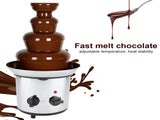 4 Tiers Electric Chocolate Melting Machine Fondue Maker Fountain V1294-YM0901-AU-JY12519
