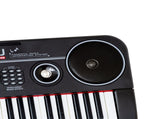 61-Key Electronic Learning Piano Keyboard, Light-Up Keys, LCD Display, with Music Stand Holder V196-KB328