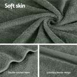 2 Pack Bath Sheets Set Cotton Extra Large Towel Green TOWEL-D-180-L-GN