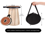 Adjustable Folding Stool Portable, Height-Regulatable Seat with Carry Bag for Outdoor Use V888-ELOSUNG48339