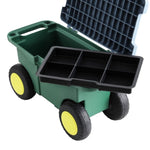 Gardeon Garen Tool Storage Cart 3-In-1 Green GCT-PLASTIC-100KG-3IN1-GN