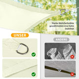 Sun Shade Sail Rectangular Sunshade, Water Repellent, Sunshade For Patio, Garden, Balcony, Polyester V1188-MS-227-2184