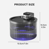 Wireless Cat Water Fountain for Drinking, 5000Mah Battery Powered Pet Water Fountain with Motion V1107-134-69790-BLK