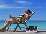 Beach Bag for Women, Large Beach Tote Bag with Top Zipper, Reusable Striped Beach Shoulder Bag, V1369-AZ3-W-20889
