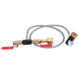 CO2 Universal External Hose Adapter G5/8-14 36in Dual Valve Soda PTFE Hose with ASA3000psi Gauge V1294-YM0901-3113210029311