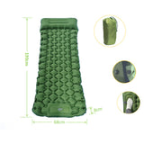 Orange Portable Outdoor Inflatable Mat - Foot-Operated Camping Sleeping Pad V888-ELOSUNG18327