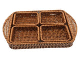 Indoor Use Light Brown PP Woven Basket for Storing and Organizing 1 Set V1192-AZ-W-27673