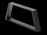 Trapezium-Shaped Table Bench Desk Legs Retro Industrial Design Fully Welded - Black V63-834821