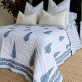 Kolka Pine Tree Reversible Quilt - Grey V563-0033