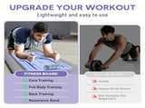 Foldable Pilates Board Reformer 4 in 1 Multifunctional Core Exercise Set Ab Trainer with Timer and V985-PILATESBOARDREFORMER