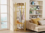 Fin Heavy Duty Clothes Stand Space-Saving Corner Coat Hat Shoes Rack Bedroom V767-JJ-ZY1123-G1