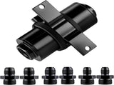 Inline Fuel Filter 10 Micron with 6AN 8AN 10AN Adapter&Bracket Clamp 50MM Universal V1258-DP02-C-3099
