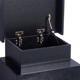 Levede Bedside Tables Side Table 2 Drawers Black FU6001-BK