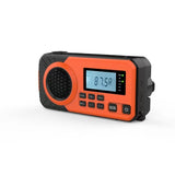 Emergency Radio Solar Hand Crank Portable Rechargeable Battery Powered Orange V1258-DP02-BOL-482