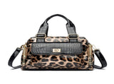 Brown Luxurious Patterned Handbag Structured Top Handle Shoulder Bag Fashion Trend High-Gloss V888-ELOSUNG46375