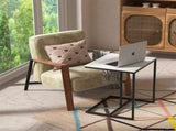 C-Shaped Marble Accent Side Table V767-JJ-XZ776