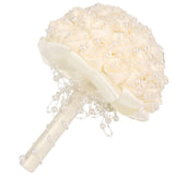 Delicate Bridal Buequet Crystal Artificial Pearl Holding Flowers Wedding Decor V1294-YM0901-3115200012011