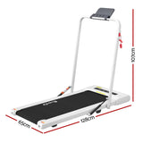 Everfit Treadmill Electric Walking Pad Under Desk Home Gym Fitness 400mm White TMILL-400-2IN1-WH