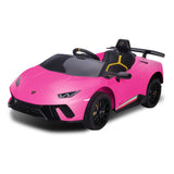 Kahuna Lamborghini Performante Kids Electric Ride On Car Remote Control Pink CAR-LAM-PK