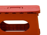 Folding Step Stool Portable Strong Space Saving Plastic Footstool for Adults and Kids Vintage Red V1294-YM0716-3116220006213