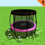 Kahuna Trampoline 8 ft with Roof - Pink TRA-KAH-08-PK-RF