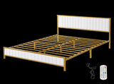 Levede Metal Bed Frame Under Bed Storage Double Beige BF1070-D-BG