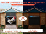 Automatic Chicken Coop Door, Battery Powered Chicken Coop Door with Timer & Manual Setting, V952-JSKMQHSSKGDCAG9SN001V9