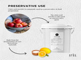 Orku 1.3Kg Citric Acid Powder Tub - Food Grade Non GMO Anhydrous Preservative E330 V238-SUPDZ-42541408485456