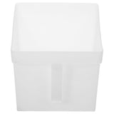 White Plastic Dustpan with Ergonomic Handle, Multi-Purpose Use for Storage, Gardening, and V1370-AZ4-20079