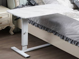 Levede Standing Desk Sofa Bed Side Table White No Slots DT2003-WH-NOS