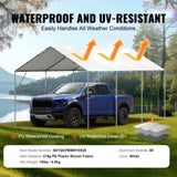 VEVOR 10 x 20 ft Carport Replacement Canopy Cover, Garage Top Tent Shelter Tarp Heavy-Duty V952-CKPB10X20FTB3Z2RRV0