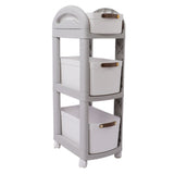 Thickened Enlarged Basket Shelf Cart Multi Layers Storage Rack Removable Floor Standing Multi Layer V1294-YM0901-3117230267312
