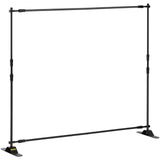 Telescopic Backdrop Banner 8' x 8' Banner Adjustable Step and Repeat Backdrop Banner V952-DM-ABSZSJ00000001V0