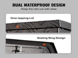 Trailer Tongue Box, Aluminum Alloy Diamond Plate Tongue Box Tool Chest, Heavy Duty Trailer Box V952-TCGJXLHJHS29XG563V0