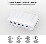 OXHORN NB-PD150D PD 150W 5-Port Charging Dock with build-in rack V28-ACBOXHNBPD150D