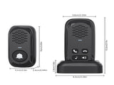 RF433 Wireless Intercom Ring Doorbell Chime with 1 Inside Sensor 984ft Range No Internet Required V1294-YM0901-H48995B
