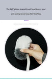 9-piece White and Orange Complete Home Cleaning Brush Set - Stainless Steel Telescopic Bathroom V888-ELOSUNG53028