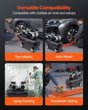 Air Compressor Compact Portable Oil Free Compressor 75L 90 PSI V952-WYWSKYJ75L30L2754V3