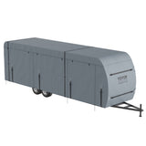 Travel Trailer Cover, 9.1-9.8m RV Cover, 4-Layer Non-Woven Fabric Camper Cover, Waterproof, V952-TCSFCCYTGSFCVZTTJV0