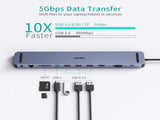 CHOETECH HUB-M20 USB-C 11-in-1 Multifunction Adapter V28-ELECHOHUBM20