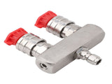 Dual Pressure Nozzle Stainless Steel with 1/4 Quick Connect 2 Color Nozzle 2 in 1 Pressure V1294-YM0901-3111240207511