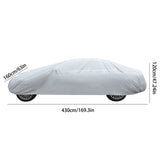 Car Cover Universal Fit - Lightweight All-Weather Protection Water & Scratch Resistant Fabric for V1189-LWWAL-20260401-05437