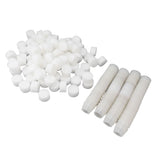100PCS Net Cups with 100PCS Sponges Plastic Breathable Bottomless Garden Plant Net Pot Bucket Basket V1294-YM0703-3111230094612