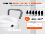 Raised Toilet Seat, 5" Height Raised, 350 lbs Weight Capacity, for Round and Elongated Toilet, Twist V952-XNSDSJGMTZDD2MQ2TV0